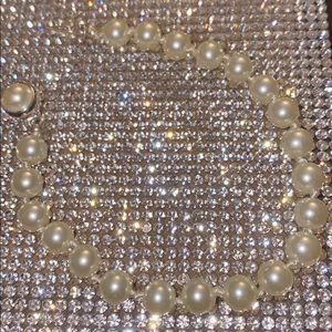 Faux pearl bracelet